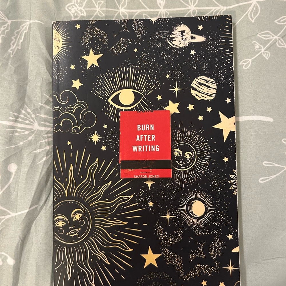 Burn After Writing Journal - Black and Gold